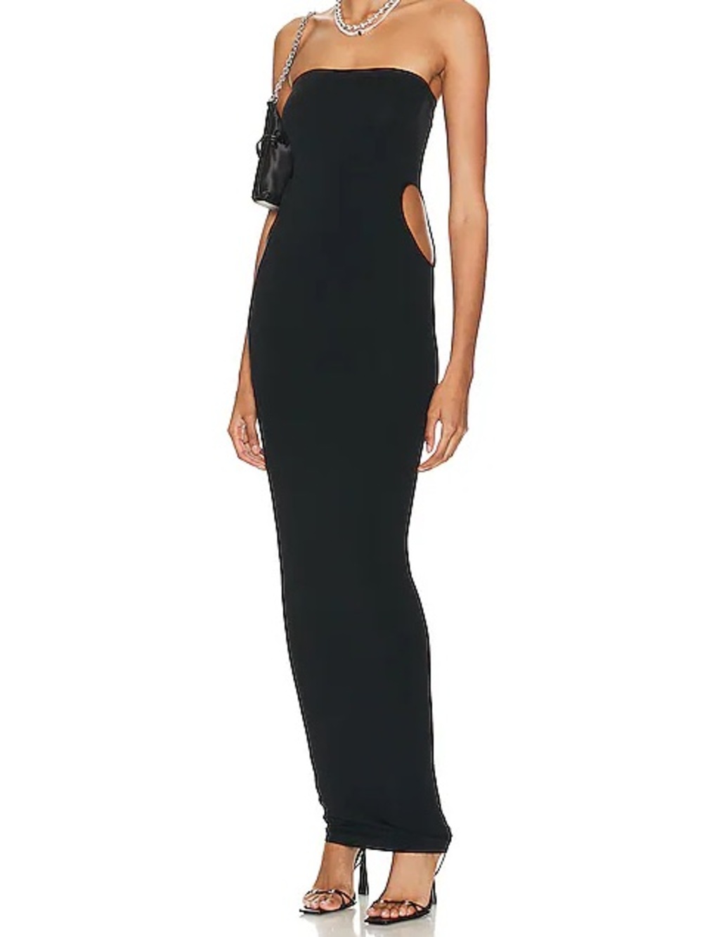 Wolford Black Fatal Cut Out Convertible Maxi Dress NWT Size Medium